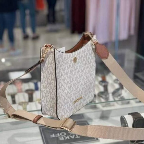 NWT Michael Kors Briley MK Signature PVC Small Crossbody Messenger Bag - Picture 3 of 6